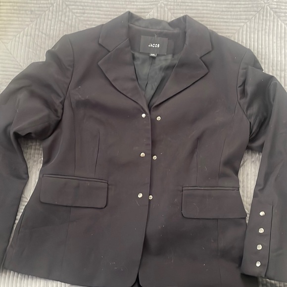Jacob Jackets & Blazers - Jacob Black Snap Closure Blazer